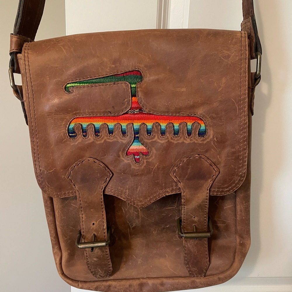Chilean Handmade Leather Crossbody Bag